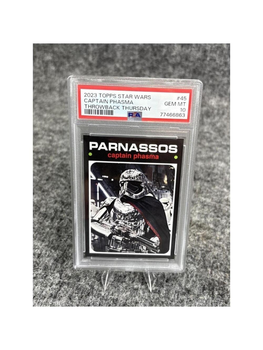 2023 Topps Star Wars Throwback Thursday Captain Phasma #45 PSA 10